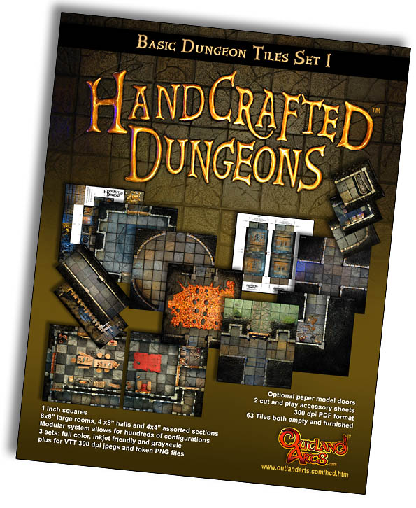 Basic Dungeon Tiles Set 1 :: Handcrafted Dungeons by Outland Arts ...